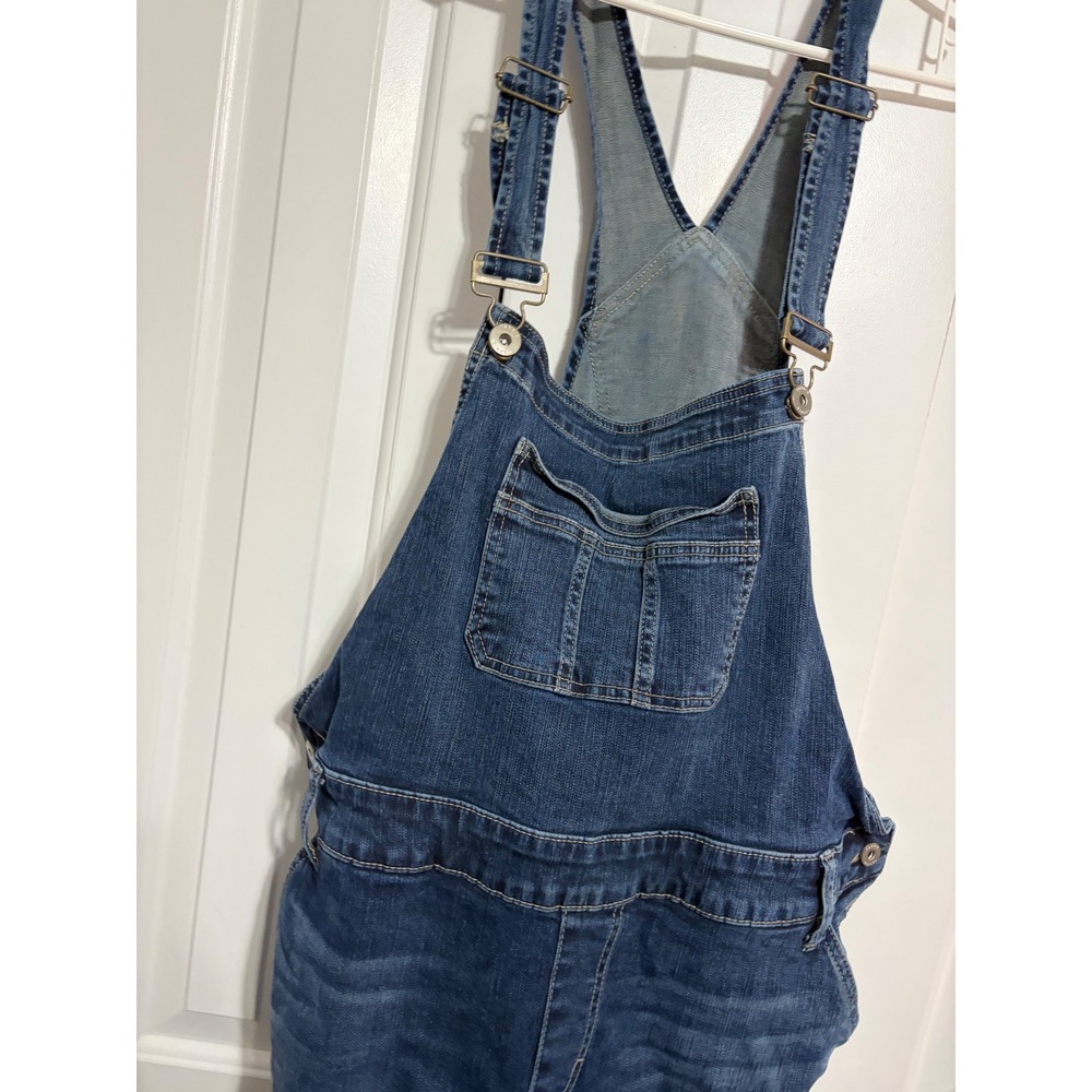Torrid Denim Overalls Classic Medium Wash Adjustable Bib Dungarees Size 20 - Picture 4 of 11